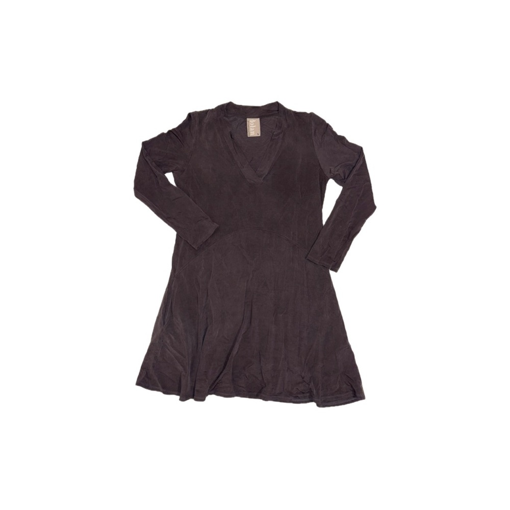 Dolan Left Coast Collection Empire Waist Knit Tunic Dress Charcoal Gray – Medium